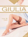 Halterlose Strmpfe mit offener Fuspitze Toe 15 von GIULIA, honey, Gr. XS/S