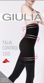 Blickdichte figurformende Feinstrumpfhose Talia Control 100 von Giulia, schwarz, Gr. S