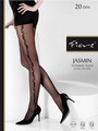 Feinstrumpfhose mit floralem Muster Jasmin 20 den in schwarz, Gr. 3 Feinstrumpfhose mit floralem Muster Jasmin 20 den in schwarz, Gr. 3