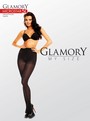 Semi-blickdichte Microfaser-Strumpfhose Microstar 50 DEN von Glamory, schwarz, Gr. 2XL