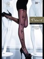 Feinstrumpfhose mit blumigem Muster Domenica 20 DEN in schwarz, Gr. S Feinstrumpfhose mit blumigem Muster Domenica 20 DEN in schwarz, Gr. S