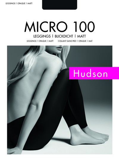 Blickdichte Leggings Micro 100 von Hudson, dunkelbraun, Gr. M