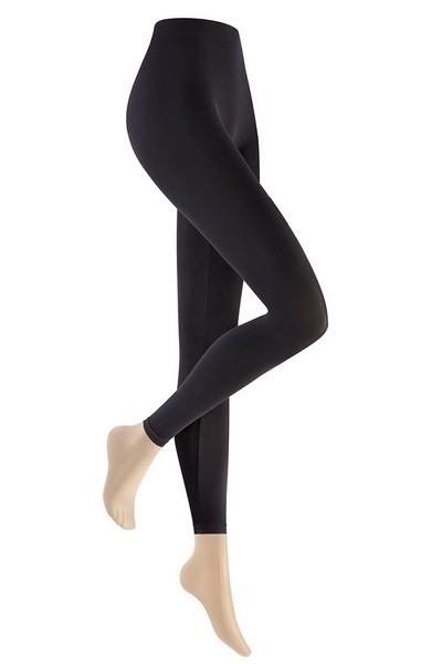 Blickdichte Leggings mit nahtlosem Hschenteil Seamless von Hudson, anthrazit, Gr. 40-44