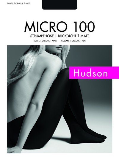 Blickdichte Strumpfhose Micro 100 von Hudson, schwarz, Gr. XXL