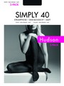 Semi-blickdichte, matte Strumpfhose Simply 40 von Hudson, schwarz, Gr. XXL