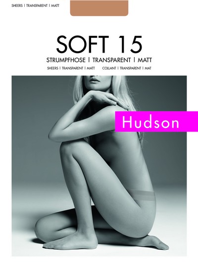 Glatte Feinstrumpfhose im Natural-Look Soft 15 von Hudson, teint, Gr. 42-44