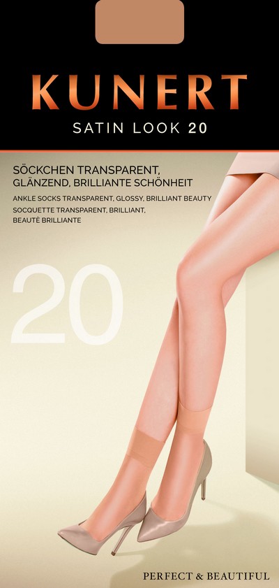 Dezent glnzende Feinsckchen Satin Look 20 von Kunert