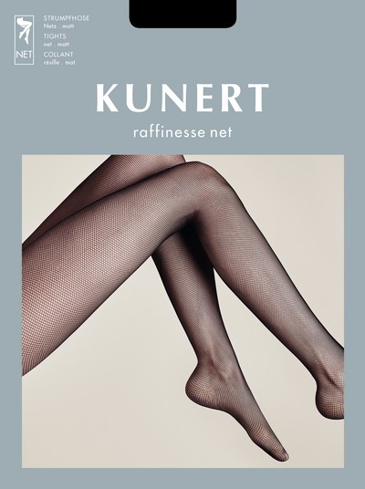 Klassische Netzstrumpfhose mit feiner Netzstruktur Raffinesse Net von KUNERT, schwarz, Gr. L