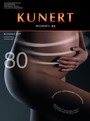 Blickdichte Schwangerschaftsstrumpfhose Mommy 80 von KUNERT, schwarz, Gr. XS