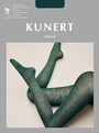 Strumpfhose mit elegantem, floralem Muster von Kunert, grün, Gr. S