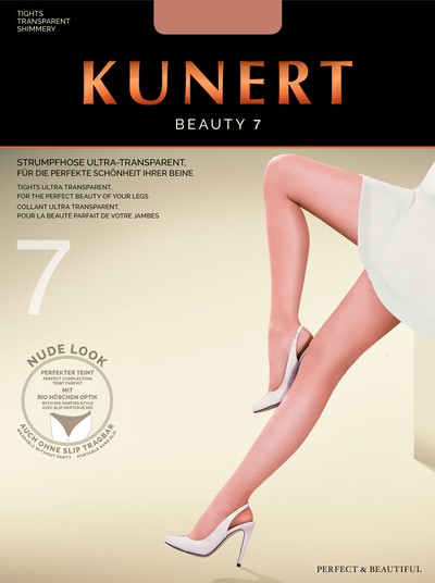 Ultraleichte Sommerstrumpfhose im Nude-Look Beauty 7 von Kunert, teint, Gr. S