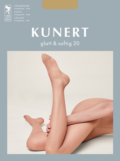 Klassische elegante Feinstrumpfhose Glatt & Softig von KUNERT, 20 DEN, diamant, Gr. L