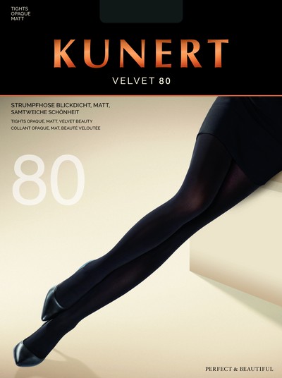 Blickdichte Strumpfhose ohne Muster Velvet 80 von Kunert Blickdichte Strumpfhose ohne Muster Velvet 80 von Kunert