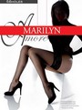 Klassische halterlose Netzstrümpfe Amore von Marilyn, grau, Gr. S/M
