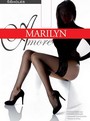 Klassische halterlose Netzstrmpfe Amore von Marilyn, grau, Gr. S/M