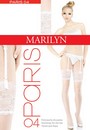 Strapsstrümpfe mit wunderschönem Zierband Paris, 20 DEN von Marilyn, weiß, Gr. S/M