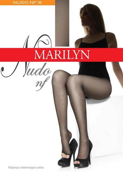 Feinstrumpfhose mit offener Spitze Nudo von Marilyn, 15 DEN, beige, Gr. S Feinstrumpfhose mit offener Spitze Nudo von Marilyn, 15 DEN, beige, Gr. S