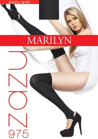 Überkniestrümpfe mit Steg Zazu von Marilyn, 100 DEN Überkniestrümpfe mit Steg Zazu von Marilyn, 100 DEN
