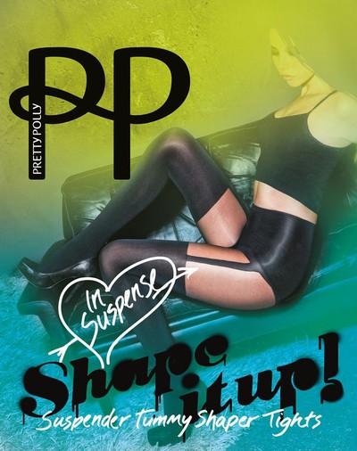 Figurformende Strumpfhose in angesagter Strapsoptik Shape It Up von Pretty Polly