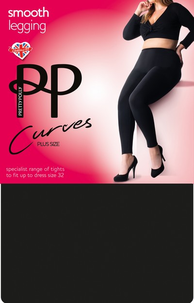 Blickdichte Leggings fr Frauen mit weiblichen Rundungen Curves Smooth Leggings von Pretty Polly