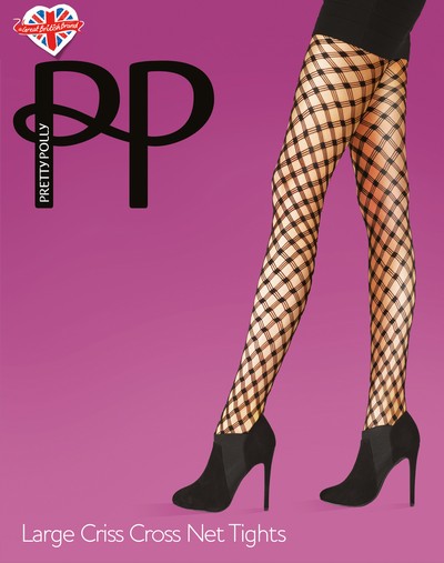 Netzstrumpfhose mit einem groen Netzmuster Large Criss Cross Net von Pretty Polly