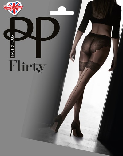 Feinstrumpfhose mit Rcknaht und Strumpfoptik von Pretty Polly