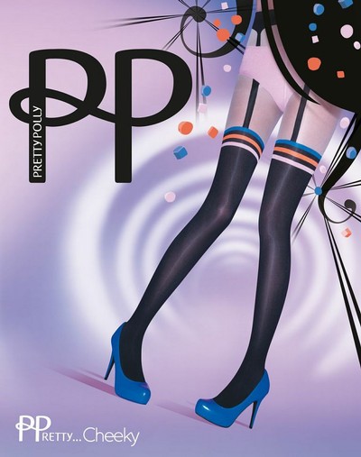 Modische Strumpfhose in Strapsoptik Coloured Suspender & Knicker von Pretty Polly Modische Strumpfhose in Strapsoptik Coloured Suspender & Knicker von Pretty Polly