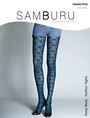 Elegante blickdichte Strumpfhose mit Tupfenmuster Grand Pois von Samburu, grau, Gr. 4 Elegante blickdichte Strumpfhose mit Tupfenmuster Grand Pois von Samburu, grau, Gr. 4