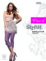 3/4-Leggins mit Streifenmuster Marietta 30 DEN in türkis, Gr. L 3/4-Leggins mit Streifenmuster Marietta 30 DEN in türkis, Gr. L